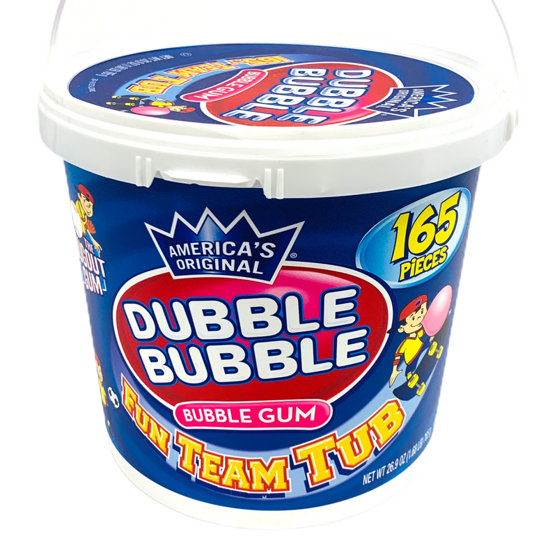 Dubble Bubble Original Bubble Gum (Blue Tub) (1 x 165ct)