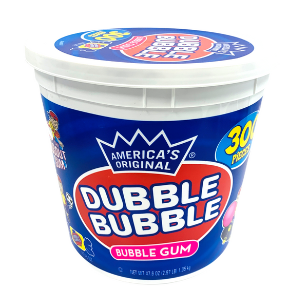 Dubble Bubble Original Bubble Gum (Blue Tub) (1 x 300ct)