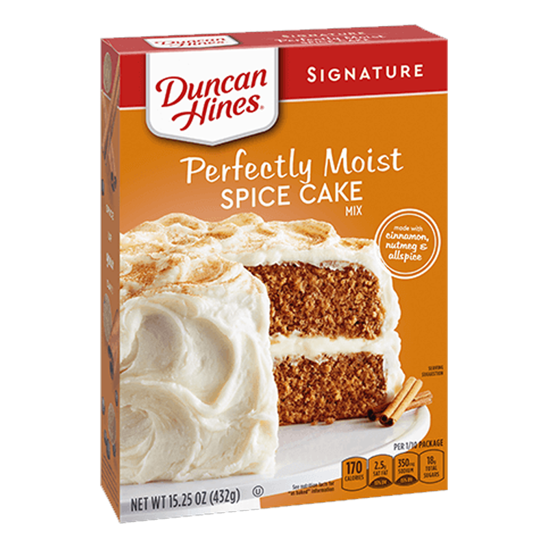 Duncan Hines Signature Perfectly Moist Spice Cake Mix (12 x 432g)