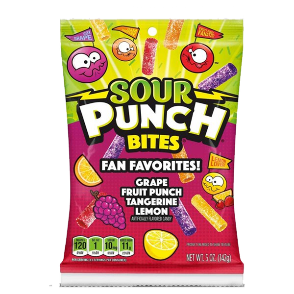 Sour Punch Bites Fan Favorites! Candy (12 x 142g)