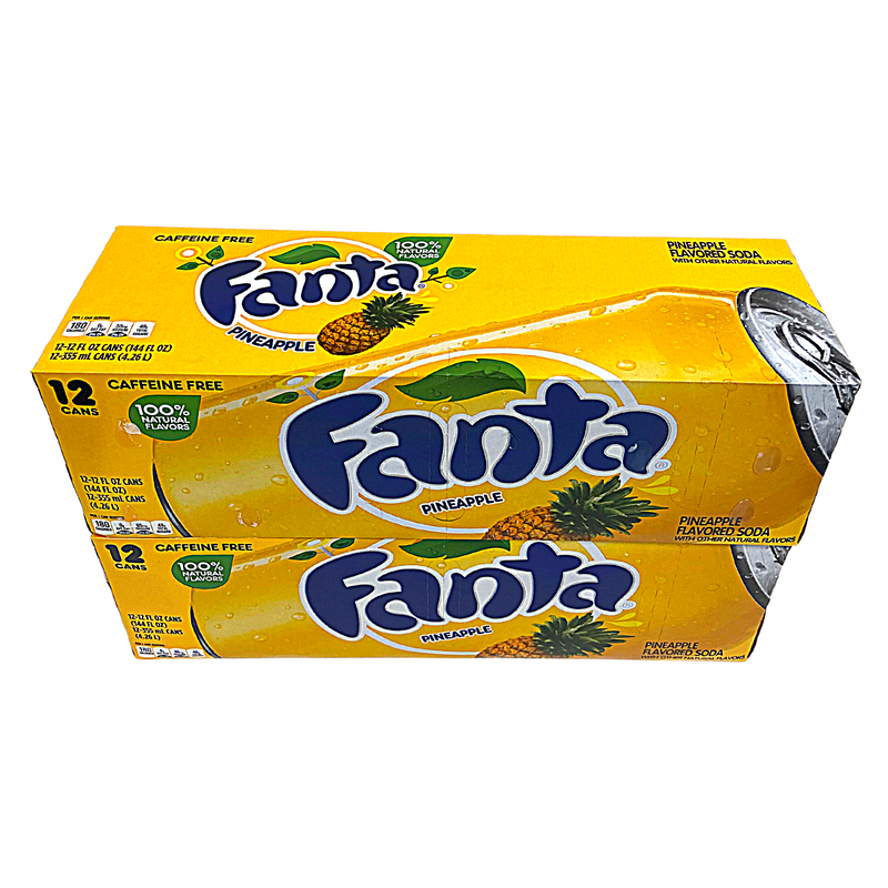 Fanta Pineapple, 12 Fl Oz Cans, 12 Pack