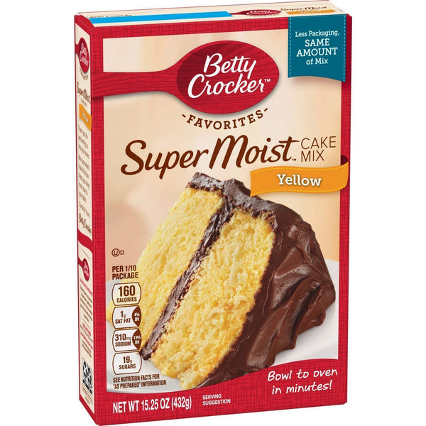 Betty Crocker Super Moist Yellow Mix (12 x 375g)
