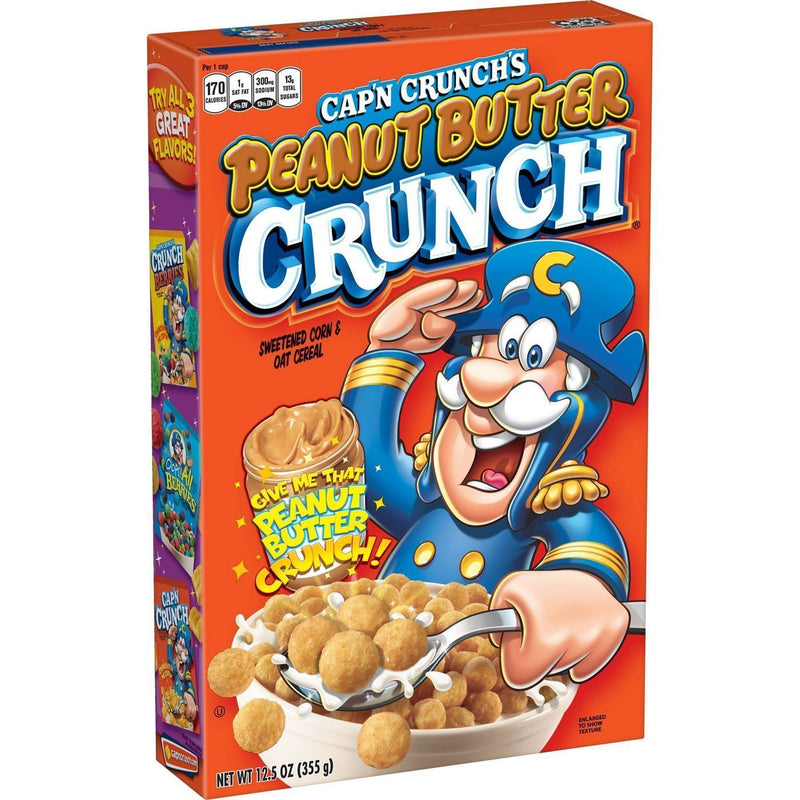 Quaker Cap'n Crunch Peanut Butter Crunch Cereal (14 x 332g)