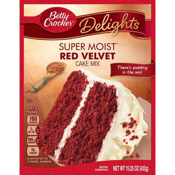 Betty Crocker Super Moist Red Velvet Cake Mix (12 x 432g) – JDM