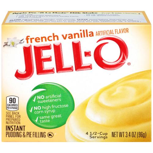 Jell-O French Vanilla Instant Pudding & Pie Filling (24 x 96g)