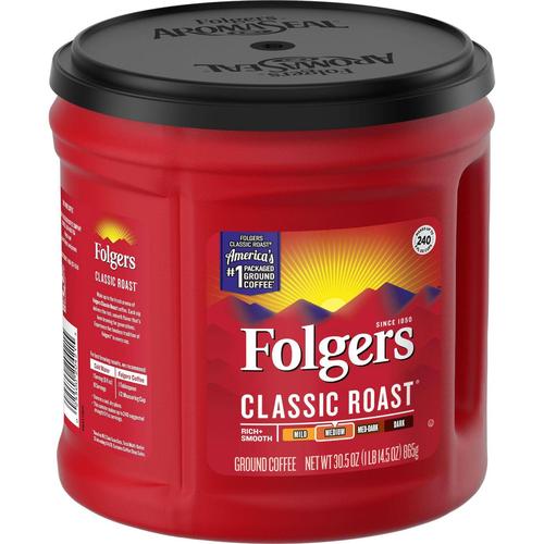 Folgers Classic All Purpose Medium Roast Coffee  (6 x 733g)