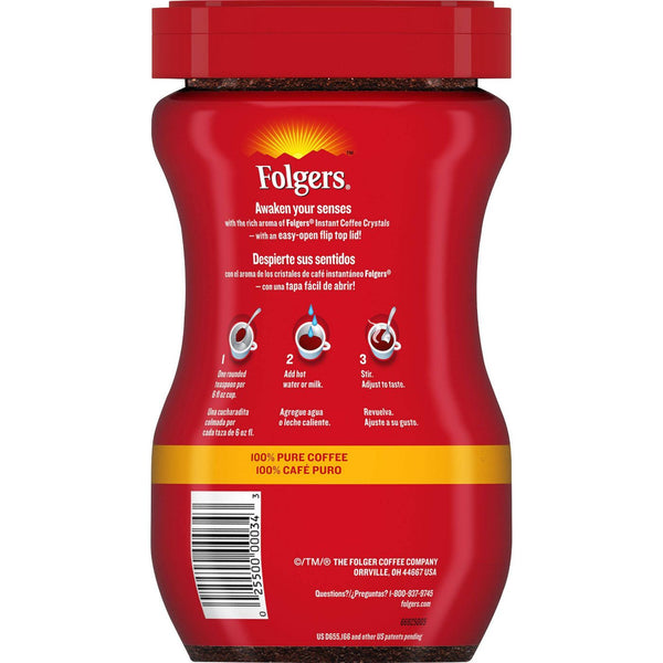 Folgers Classic Roast Instant 100% Pure Coffee (6 x 226g)