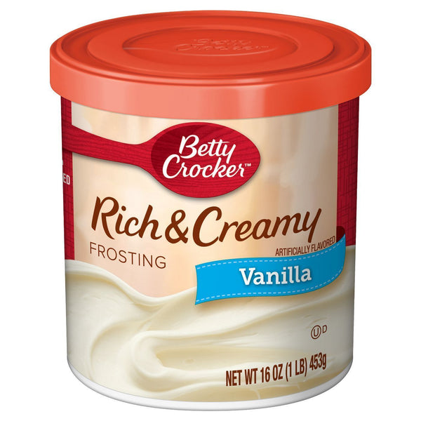 Betty Crocker Rich & Creamy Vanilla Frosting (8 x 454g)