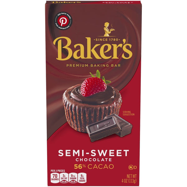Baker's SEMI-SWEET Chocolate (12 x 113g)