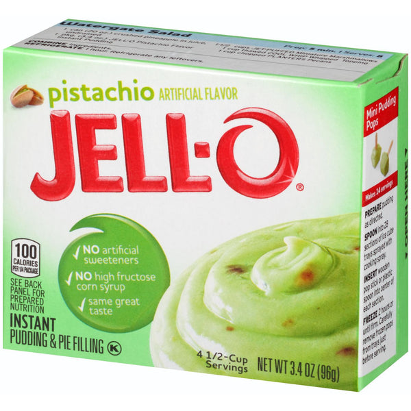 Jell-O Pistachio Instant Pudding & Pie Filling (24 x 96g)
