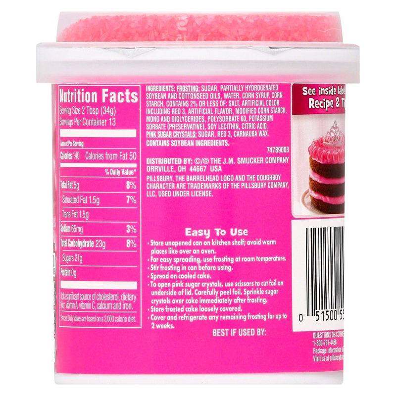 Pillsbury Funfetti Hot Pink Vanilla Frosting (8 x 440g)