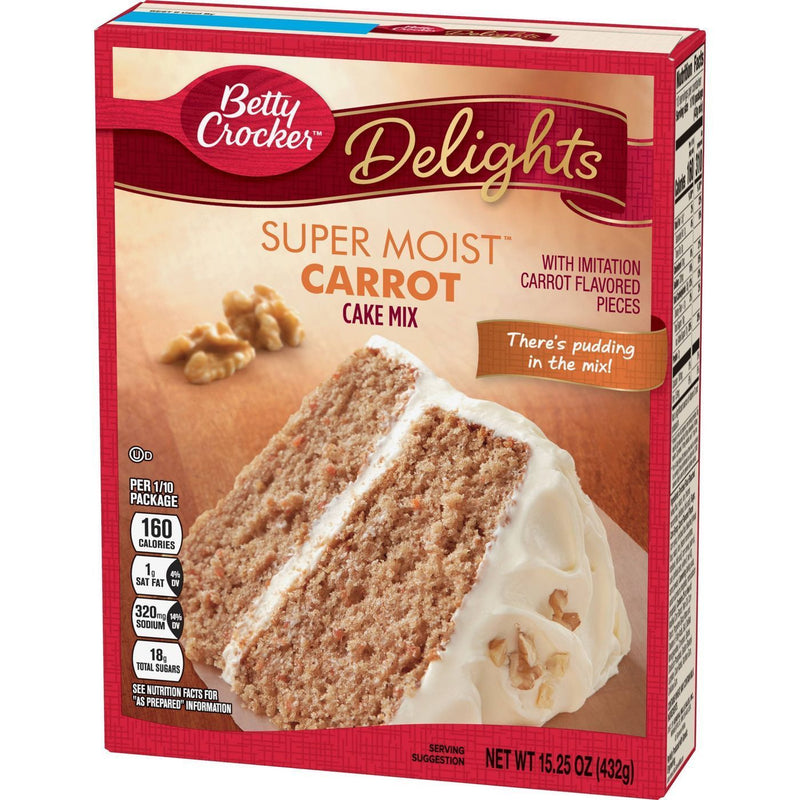 Betty Crocker Super Moist Carrot Cake Mix (12 x 375g)
