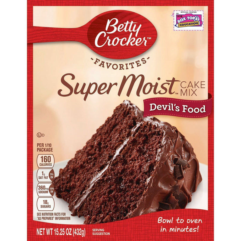 Betty Crocker Super Moist Devil's Food Cake Mix (12 x 375g)