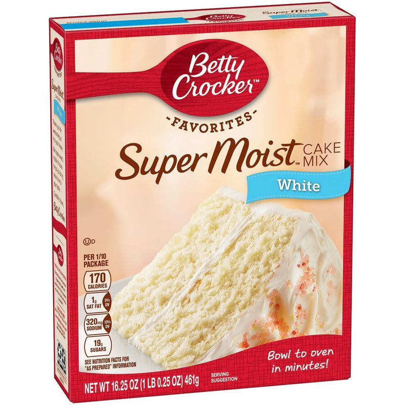Betty Crocker Super Moist White Cake Mix (12 x 403g)
