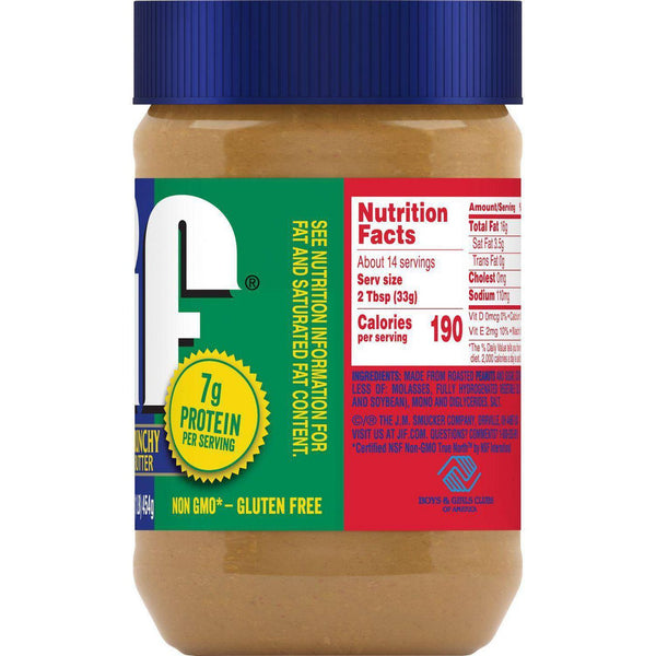 Jif Extra Crunchy Peanut Butter (12 x 454g)