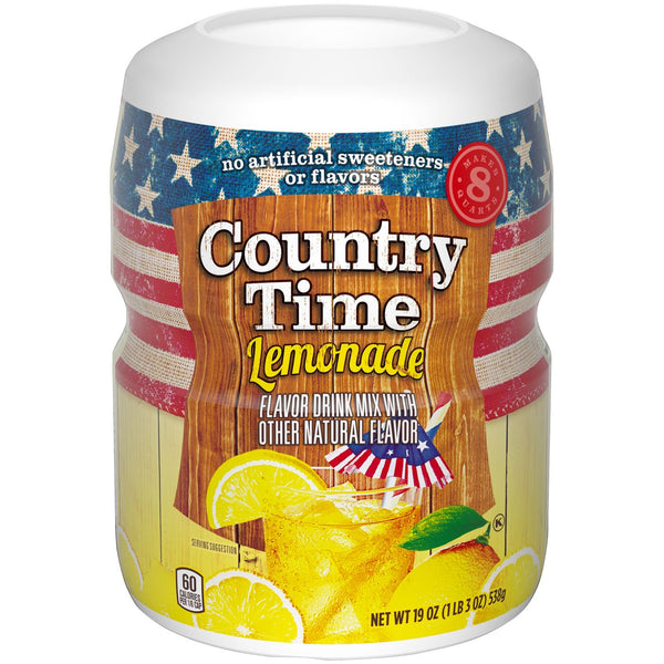 Country Time Natural Lemonade (12 x 538g)