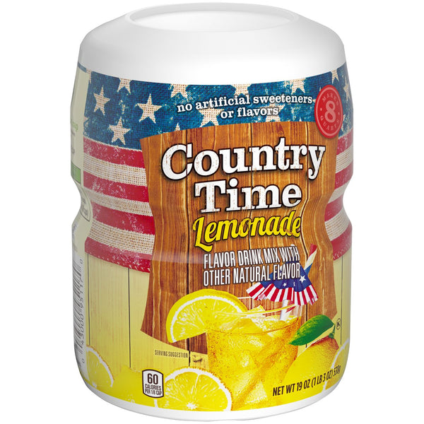 Country Time Natural Lemonade (12 x 538g)