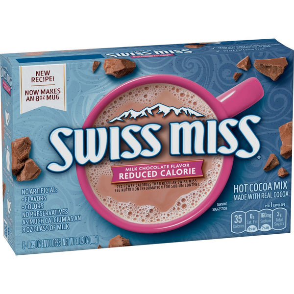 Swiss Miss Reduced Calorie Milk Chocolate Hot Cocoa Mix (12 x 88g)