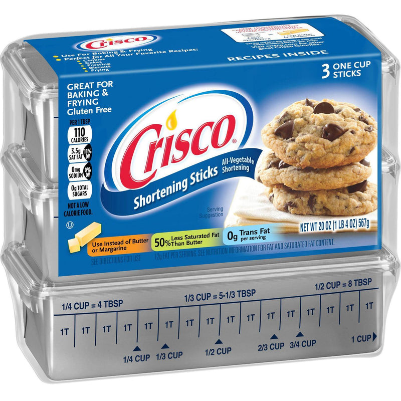 Crisco All-Vegetable Shortening Sticks (12 x 567g)