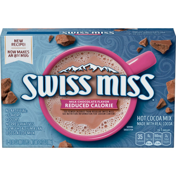 Swiss Miss Reduced Calorie Milk Chocolate Hot Cocoa Mix (12 x 88g)