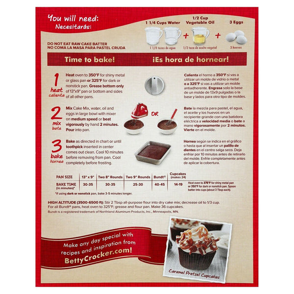 Betty Crocker Super Moist Triple Chocolate Cake Mix (12 x 375g)