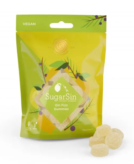 SugarSin Gin Fizz Gummies (Vegan) (10 x 100g)