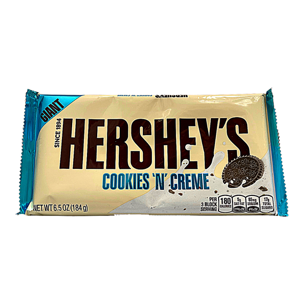 Hershey's Giant Cookies n' Crème Bar (184g)