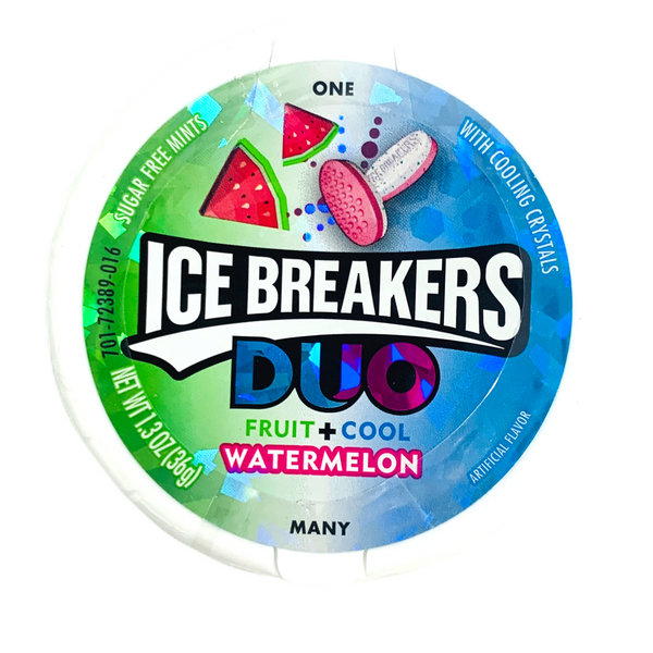 Ice Breakers Duo Watermelon Sugar Free Mints (8 x 43g)