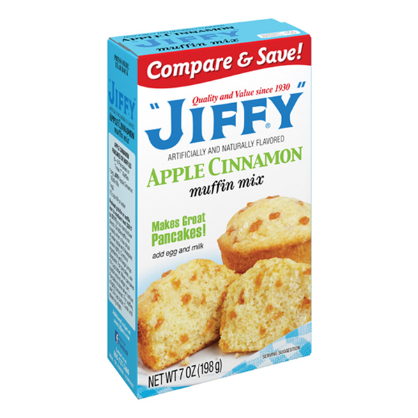 Jiffy Apple Cinnamon Muffin Mix (12 x 198g)
