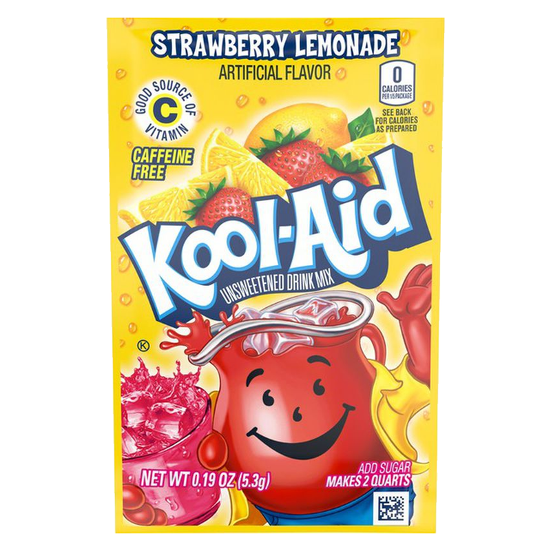 Kool-Aid SACHETS Strawberry Lemonade Unsweetened (48 x 5g)