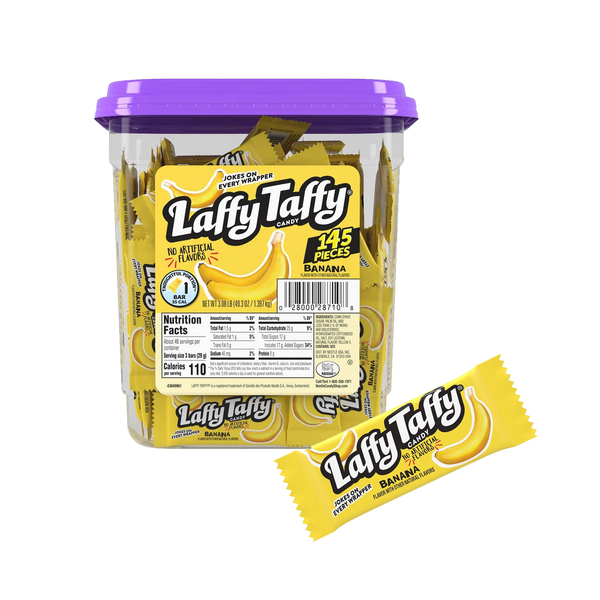 Laffy Taffy Banana Candy Tub (1 x 145ct)