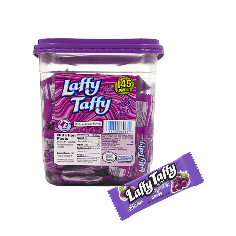 Laffy Taffy Grape Candy Tub (1 x 145ct)
