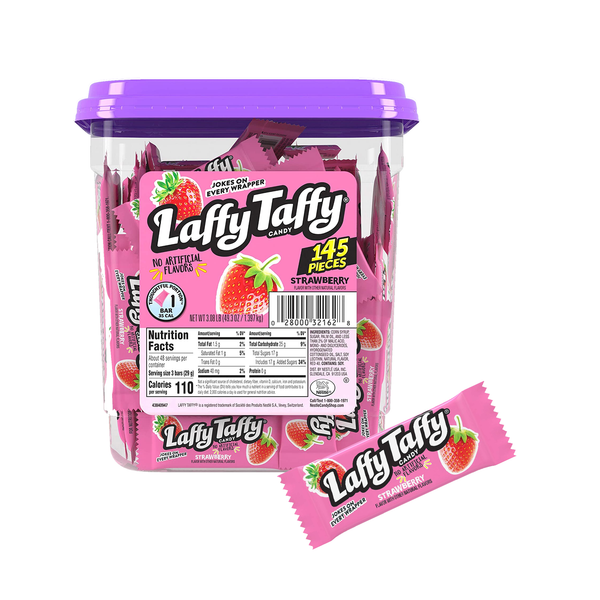 Laffy Taffy Strawberry Flavour Tub 145ct