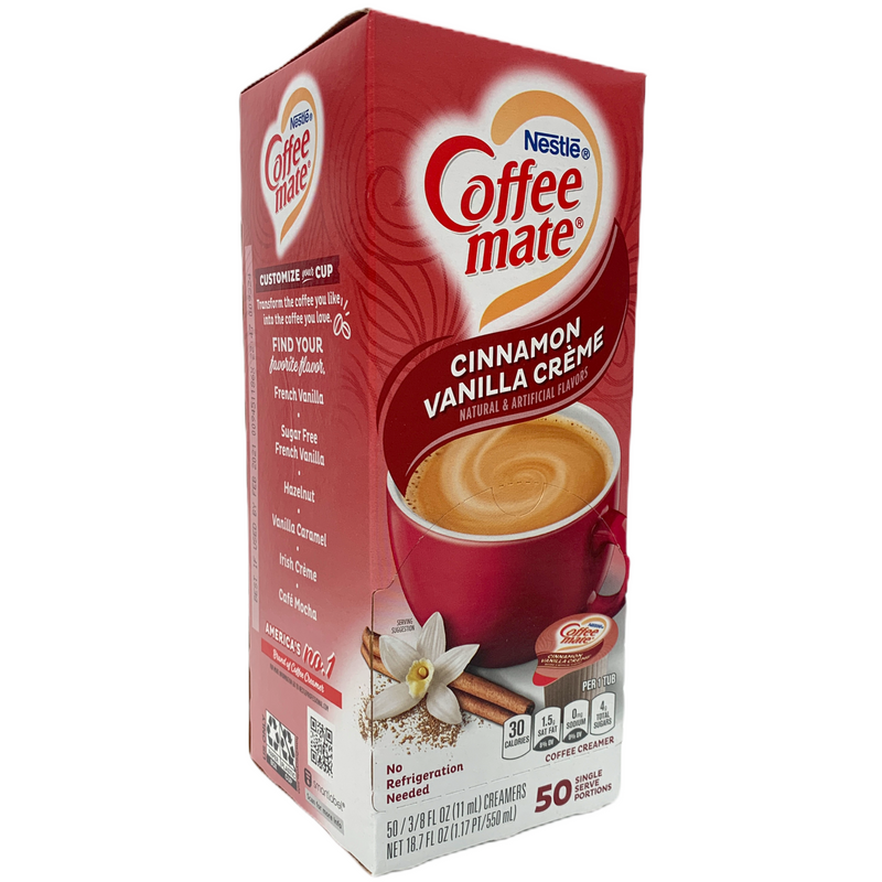 Nestle Coffee Mate TETRA PAK Liquid Cinnamon Vanilla (4 x 50ct)
