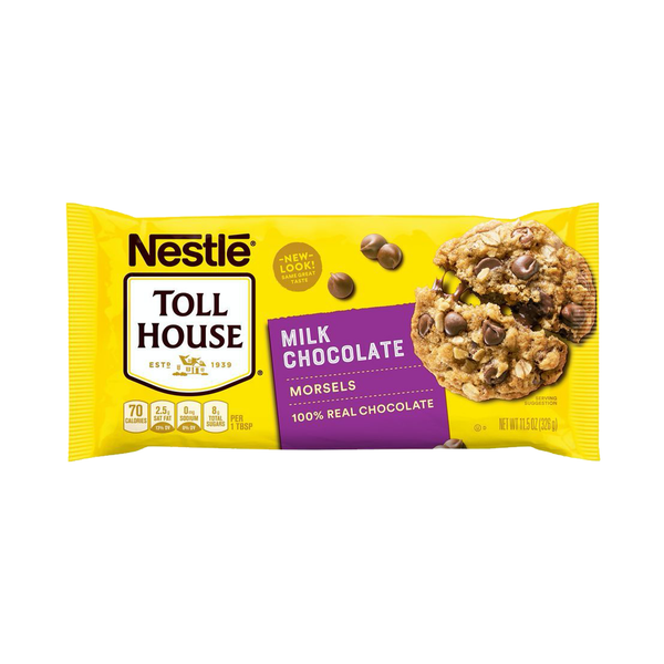 Nestle Toll House Real Milk Chocolate Chip Morsels (12 x 326g)