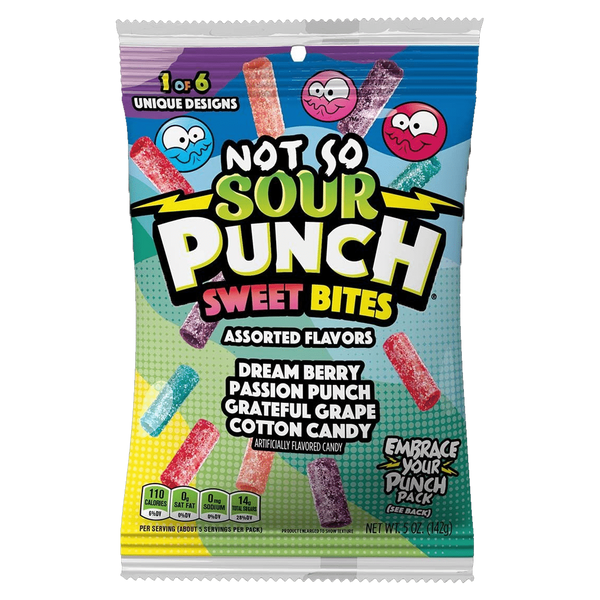 Sour Punch Not So Sour Sweet Bites Assorted Flavours (12 x 142g)