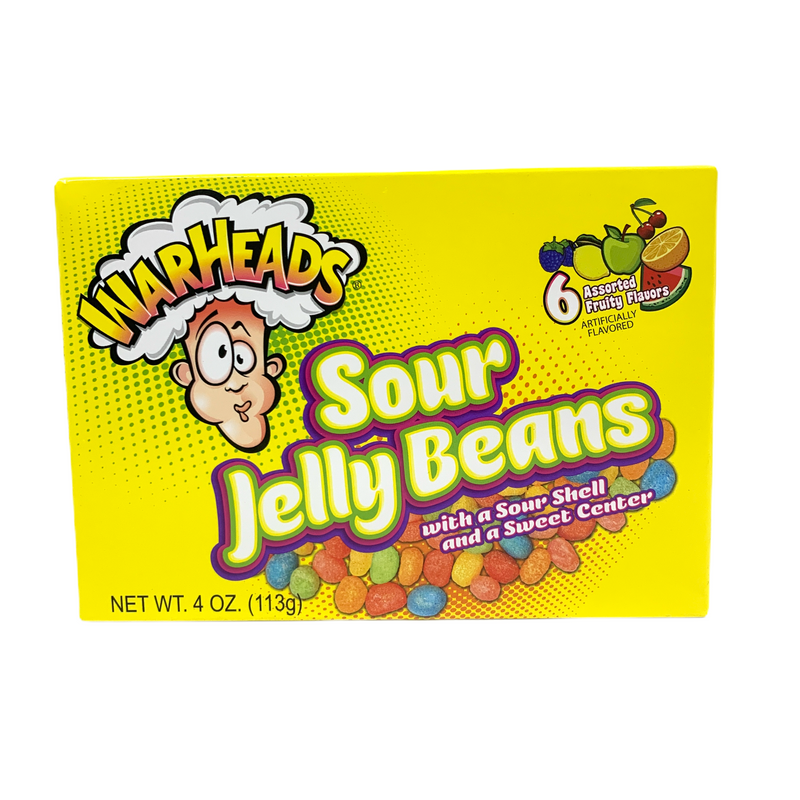 Warheads Theatre Box Jelly Beans (12 x 141g)