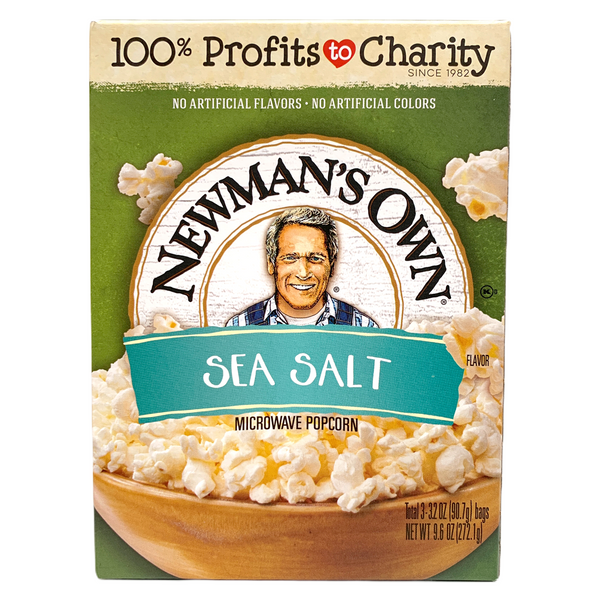 Newman's Own Sea Salt Microwave Popcorn (12 x 272g)