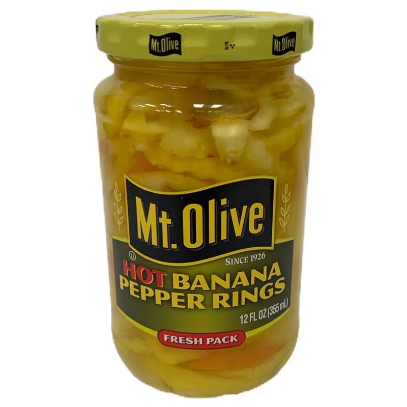 Mt. Olive Hot Banana Pepper Rings (6 x 355ml)