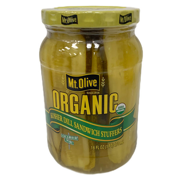Mt. Olive Organic Kosher Dill Sandwich Stuffers (6 x 473ml)