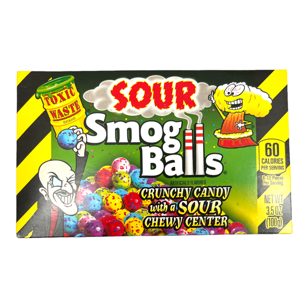 Toxic Waste Sour Smog Balls Theatre Box (12 x 99g)