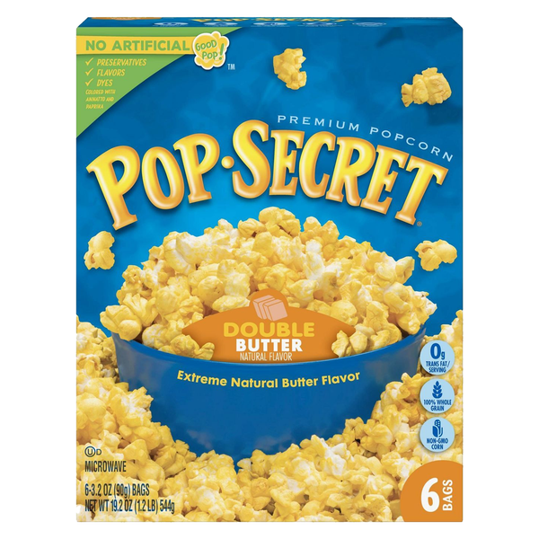 Pop Secret Double Butter Microwave Popcorn BIG (544g)