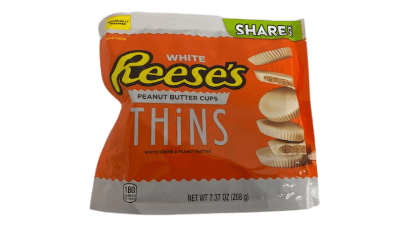 Reese's White Peanut Butter Cups Thins Sub Bag 