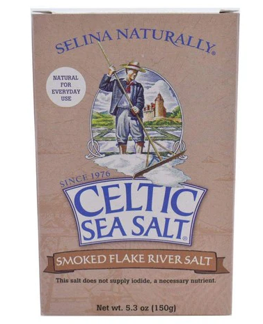 Celtic Sea Salt - Smoked Flake River Salt (4 x 150g)