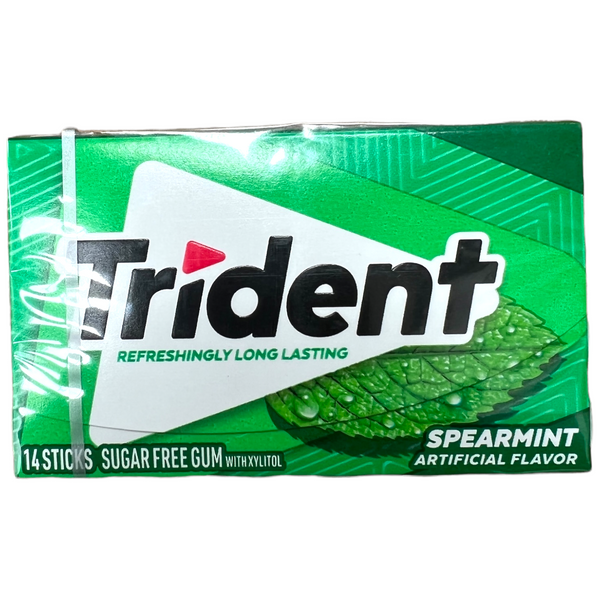 Trident Spearmint Sugar Free Gum (12 x 14pc)