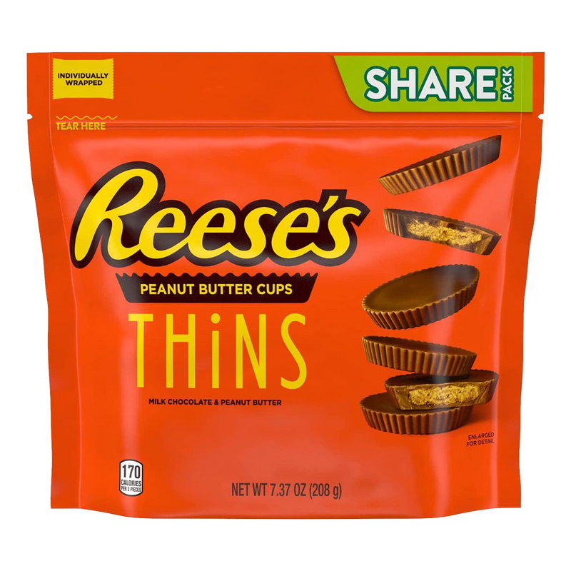 Reese's Thins Milk Chocolate Peanut Butter Cups (8 x 208g)