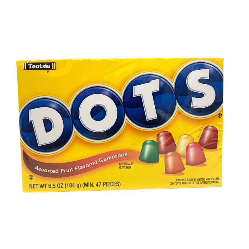 Tootsie Original Dots Assorted Fruit Flavoured Gum Drops (12 x 182g)