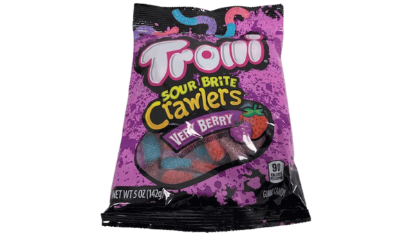 Trolli Sour Brite Very Berry Gummi Candy Peg Bag