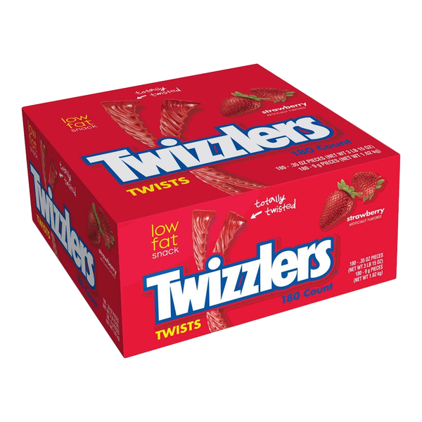 Twizzlers Individually Wrapped Strawberry Twists (9g x 180ct)
