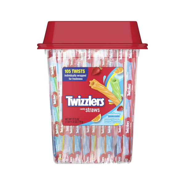 Twizzlers Rainbow Twist Cannister (1 x 105ct)